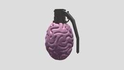 Brain Granade brain, intelligent, granade, mind, intelligence, nowar