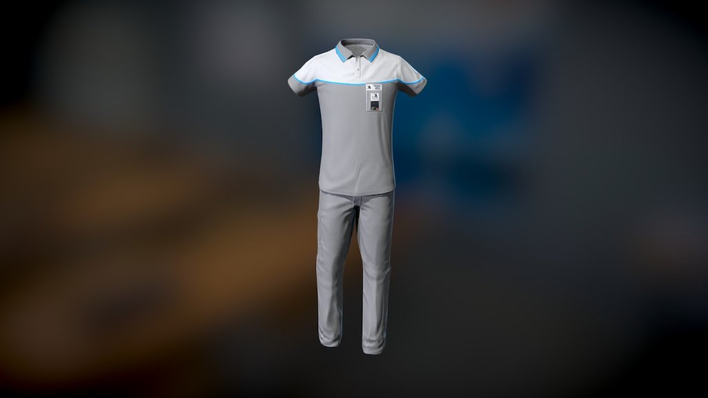 DA_Polo and Work Trouser - 3D model by The Game Firm (@TheGameFirm) 3d model