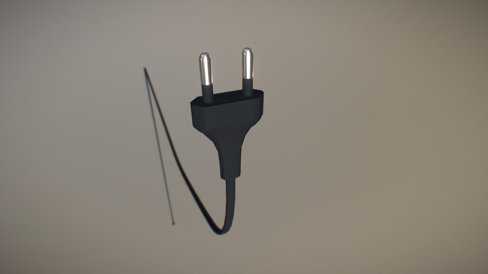 A simple power cord with a european plug (europlug). Fairly low poly model to complete lamps or any kind of electric appliance.

Spina di tipo europeo con filo, ottima per completare modelli di lampade o di altri apparecchi elettrici 3d model