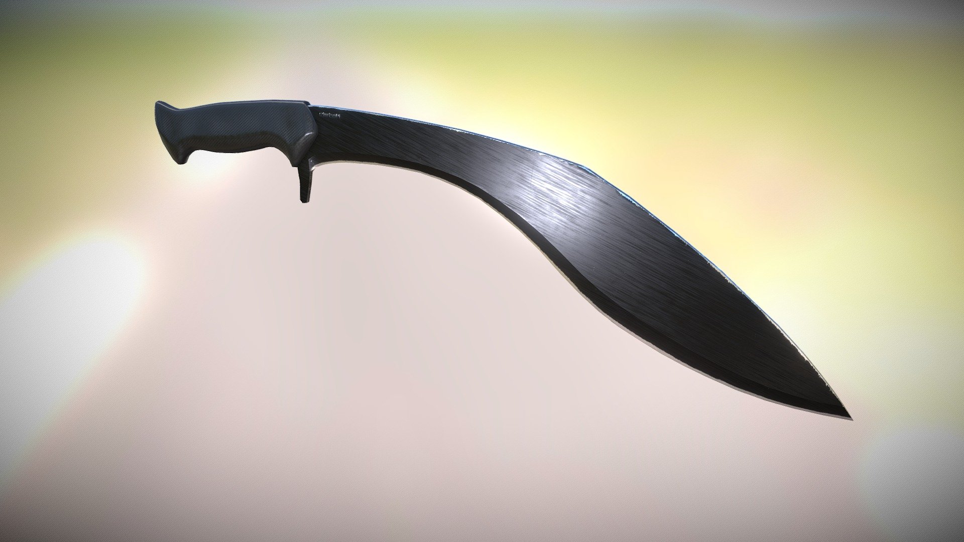 A used Kukri machete. GameReady - Vr Ready. Pbr.

This is part of the Melee Weapons Pack 3d model
