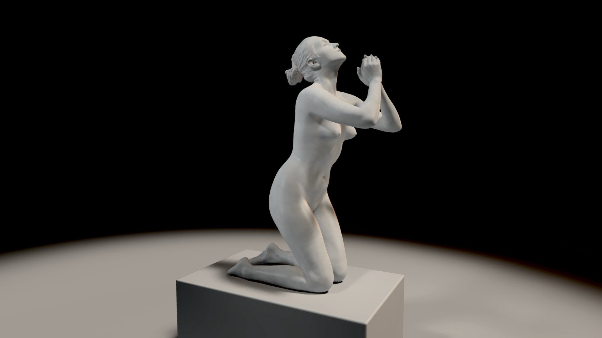 Instantaleous bodyscan of a life model.
Refined and finished with zbrush.
Baked lighing.

Best viewed in VR !

More 3D virtual poses and 3D print models at another-gallery

This model has been scanned by another-me.fr - Eve supplication - 3D model by Another-me (@fredlucazeau) 3d model