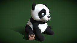 panda bear bear, toon, panda-bear, panda-cartoon, 3dprint