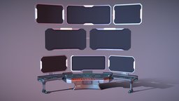 Sci-Fi Command Panel post, display, panel, scientific, comman, futuristic, screen