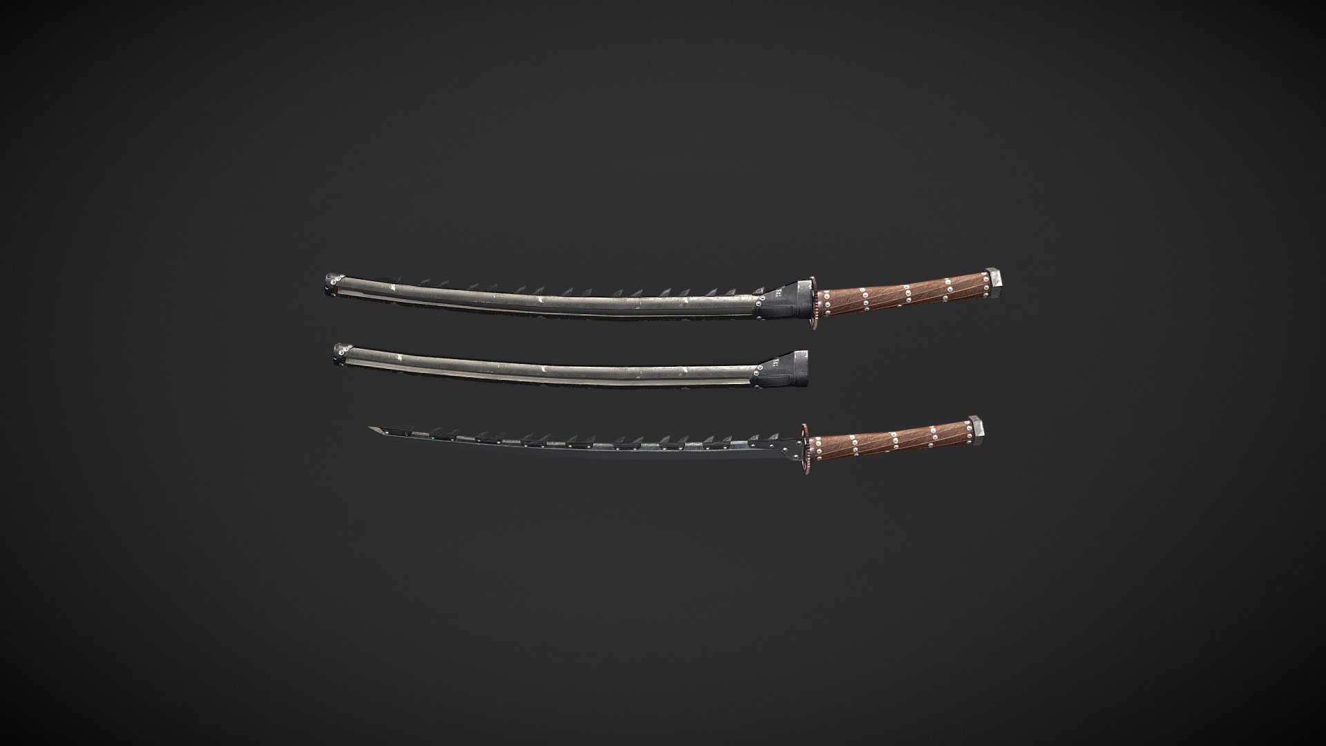 Published by 3ds Max - Post-apocalyptic katana - 3D model by Reliz Gaming (@omen6666661) 3d model