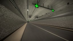 Simple Road Tunnel modern, system, underground, traffic, urban, highway, road, architectural, underpass, architecture, building, street, modular, tunne, noai