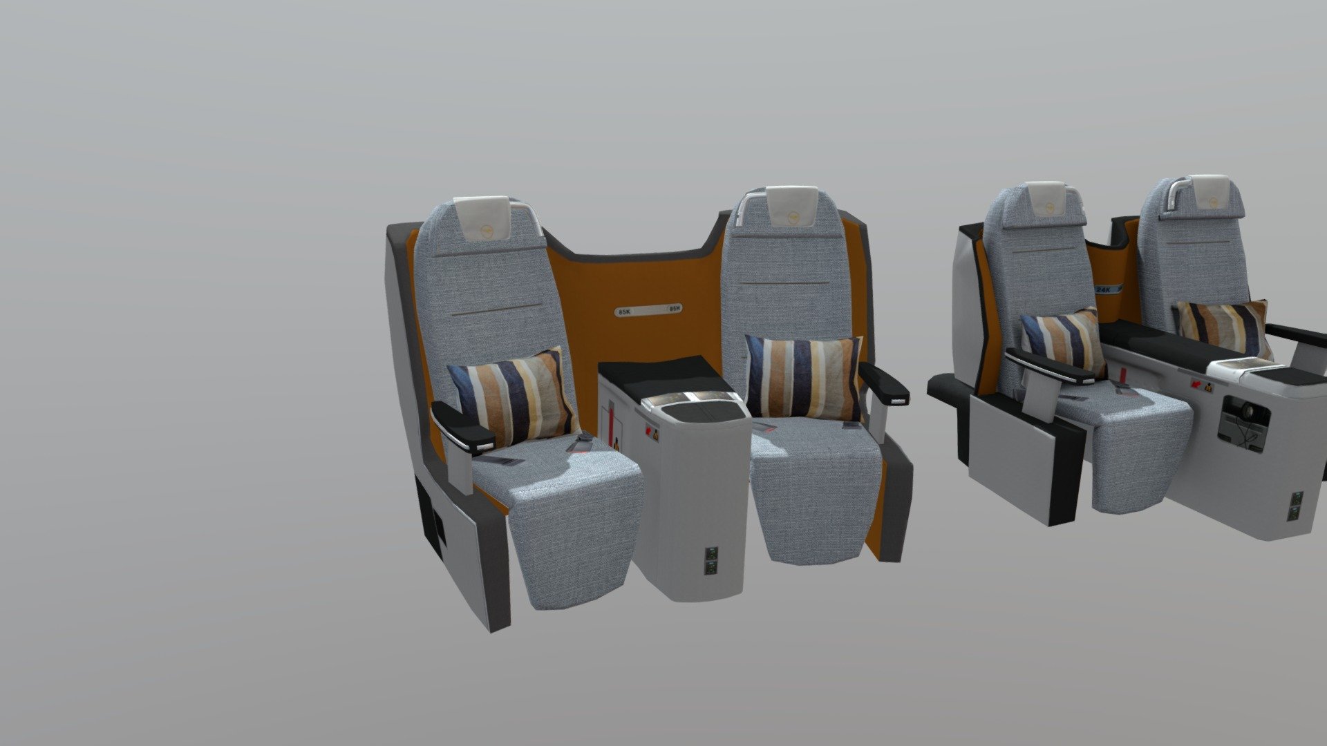 A - А380 business class - 3D model by irara 3d model