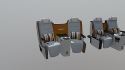 А380 business class seat, chair, air, plane