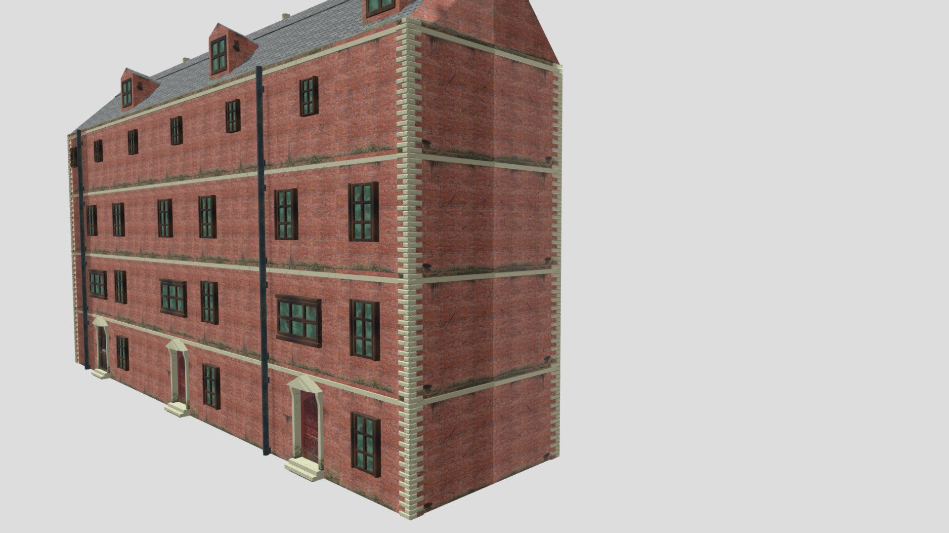 This is my second 10 peice modular pack I created for my Unit 5 Exam during my first year at Priestley College’s Computer Games Design Course. It was made in 3ds Max and is of a Victorian House around the time of Jack the Ripper 3d model