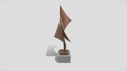 Abstract Copper Art Sculpture 15 modern, bronze, exterior, luxury, shape, classy, decorative, brass, metal, copper, vivid, art, abstract, sculpture, interior, ourdoor