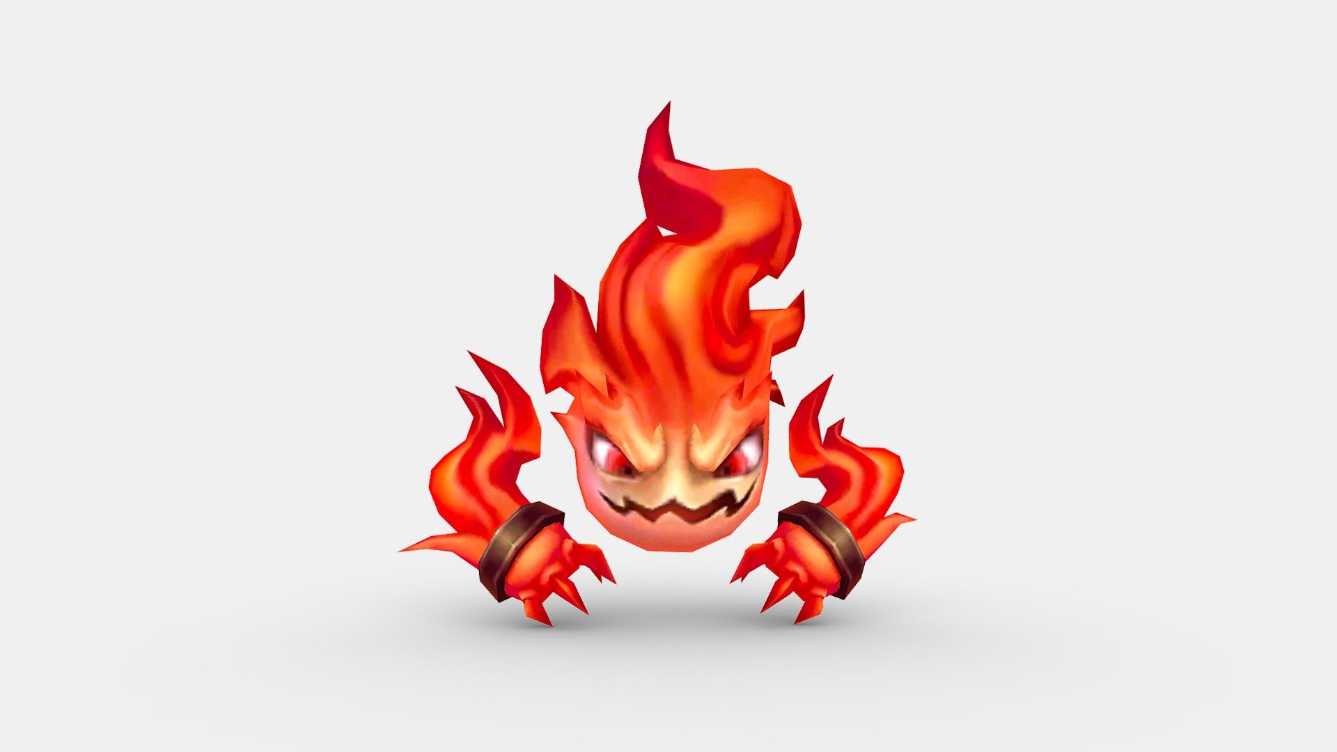 Cartoon red flame monster - fire - Cartoon red flame monster - fire - Buy Royalty Free 3D model by ler_cartoon (@lerrrrr) 3d model