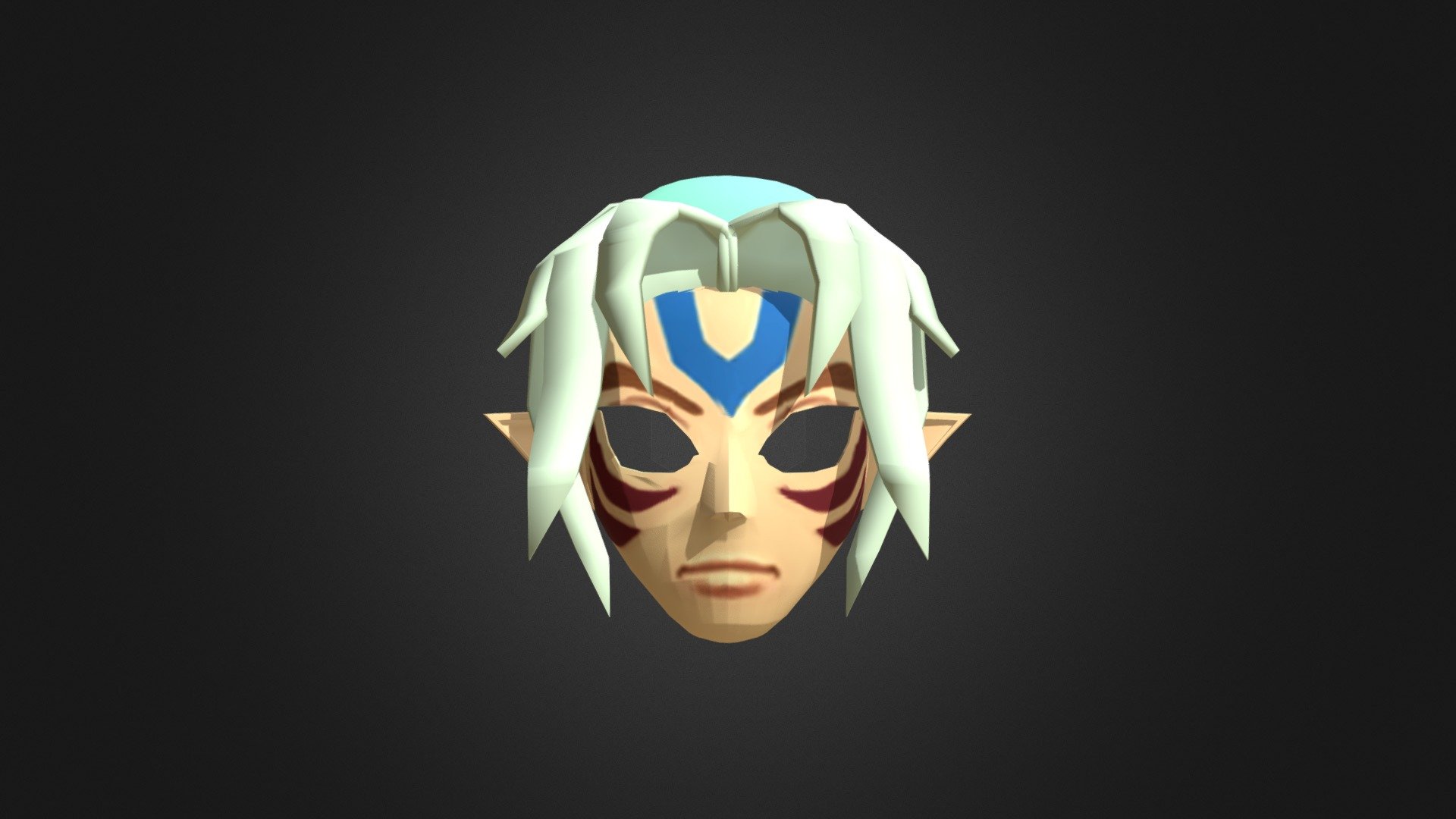N64 Zelda Majora's Mask Fierce Deity Mask - N64 Link Fierce Deity Mask - Buy Royalty Free 3D model by nohero (@nohero.) 3d model