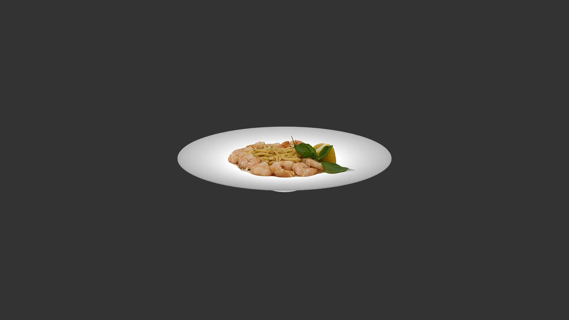 Pasta With Shrimp - 3D model by alex.alexandrov.a 3d model