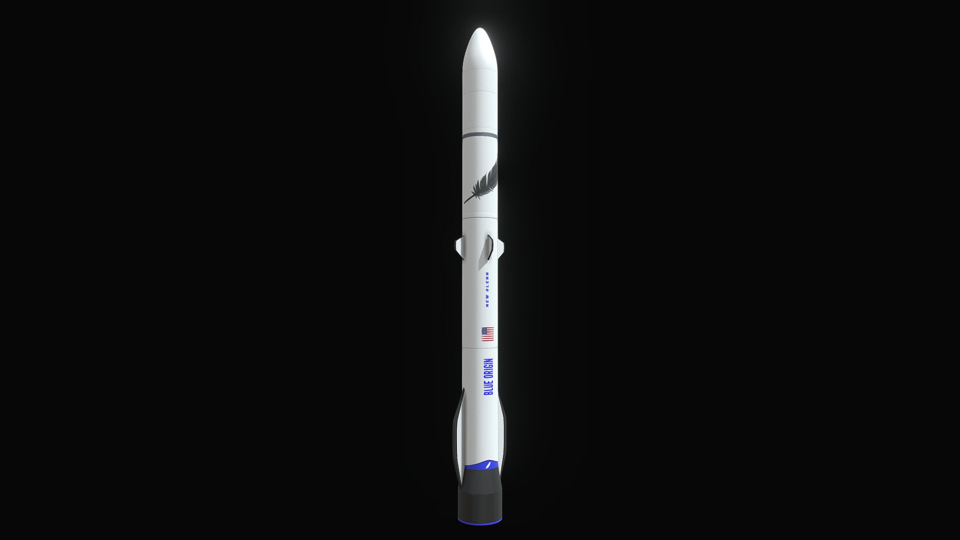 New Glenn is a heavy-lift orbital launch vehicle in development by Blue Origin, named after NASA astronaut John Glenn, the first American astronaut to orbit Earth. The FBX model includes 8k resolution textures 3d model