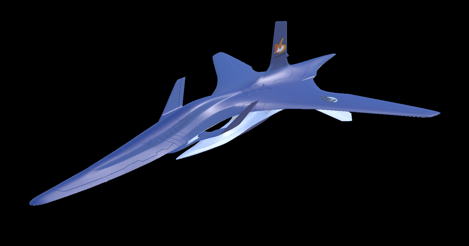 From ACE COMBAT 3, it is Delphinus#3.
It is a work aimed at reproducing the opening CG 3d model