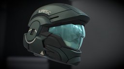 Mjolnir Gen 2 ODST Helmet (Free) armor, fanart, odst, videogame, mjolnir, cyberpunk, spartan, cyborg, halo, halo4, video-games, scifi, helmet, sci-fi, free