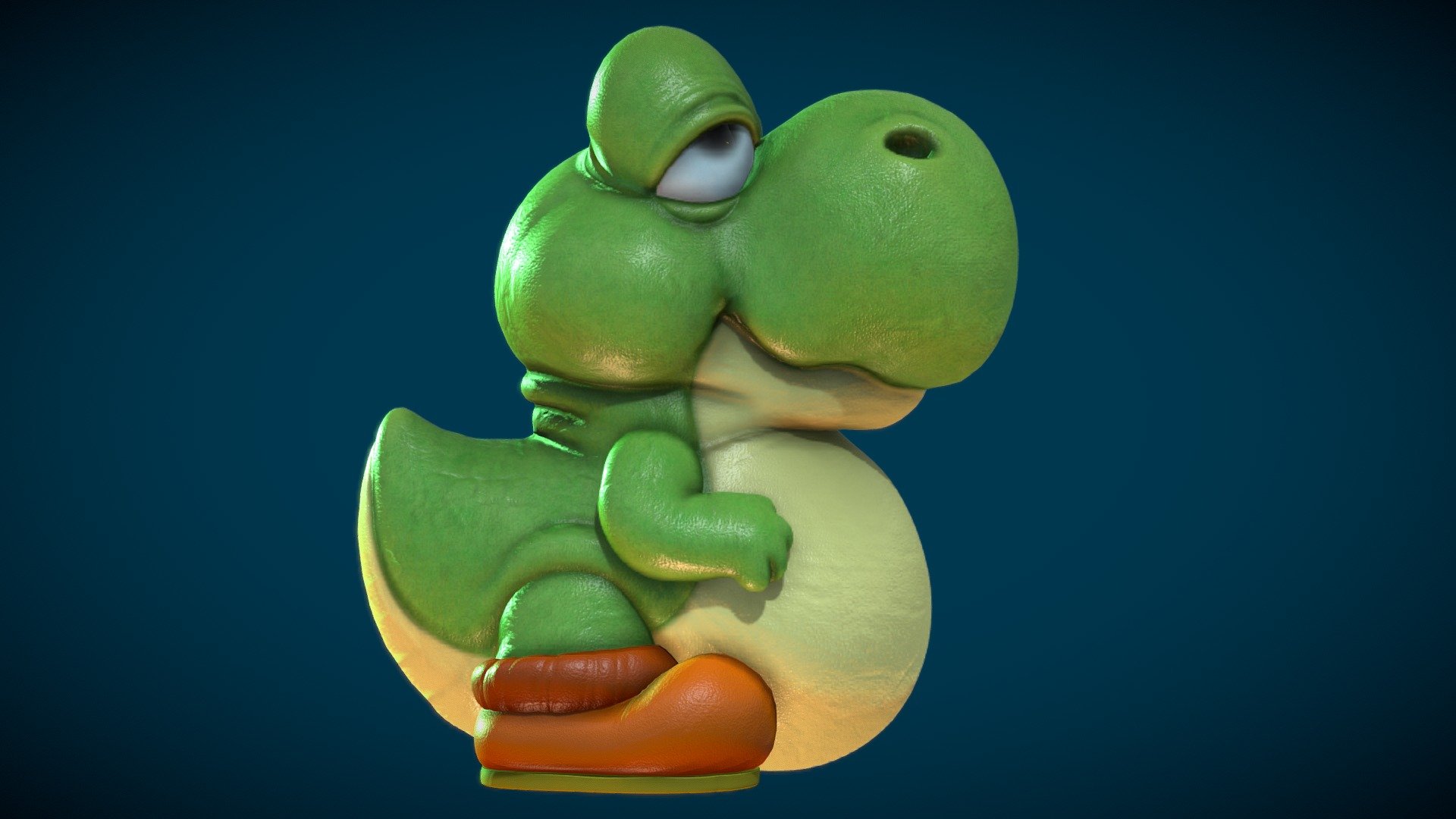 Baby Yoshi real - Buy Royalty Free 3D model by Nwilly_art 3d model