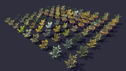 Stylize Plants Pack 03 plant, toon, style, flower, unreal, game-ready, handpainted, unity, game, blender, lowpoly, gameart, gameasset, stylized, gameready, lowpolyflower