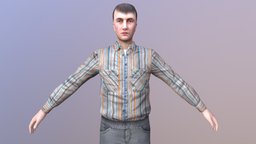 MAN 05 -WITH 250 ANIMATIONS body, hair, base, mesh, boy, people, movie, gents, men, charcter, rocky, animations, base-mesh, rigged-character, animated-character, single-mesh, game, lowpoly, man, animated, human, rock, male, rigged, highpole