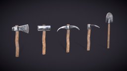 Survival Game Tool Pack | FREE | Agustin Honnun tools, martillo, hacha, toolset, pico, survival-game, iron-axe, survival-axe, picaxe, toolkit, pala, survival-model, 3d-hammer, iron-shovel, iron-hammer, survival-tools, survival-game-tools, survival-toolkit, 3d-picaxe, 3d-axe, 3d-shovel, 3d-hoe, azada, iron-tool, iron-tools, iron-picaxe, iron-hoe