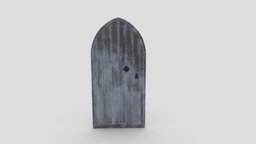 Castle Door 08 Low Poly Realistic gate, castle, wooden, dungeon, retro, medieval, unreal, era, antique, rusted, ready, gothic, prison, jail, middle, realistic, old, fortress, engine, age, real, aged, unity, game, 3d, pbr, low, poly, church, door