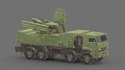 SA 22 Pantsir S1 Low Poly PBR Realistic missile, system, army, artillery, defense, russian, vr, ar, anti, aircraft, realistic, real, rocket, defence, s1, greyhound, game, 3d, vehicle, pbr, low, poly, mobile, military, air, war, pantsir, sa-22, pantsir-s1