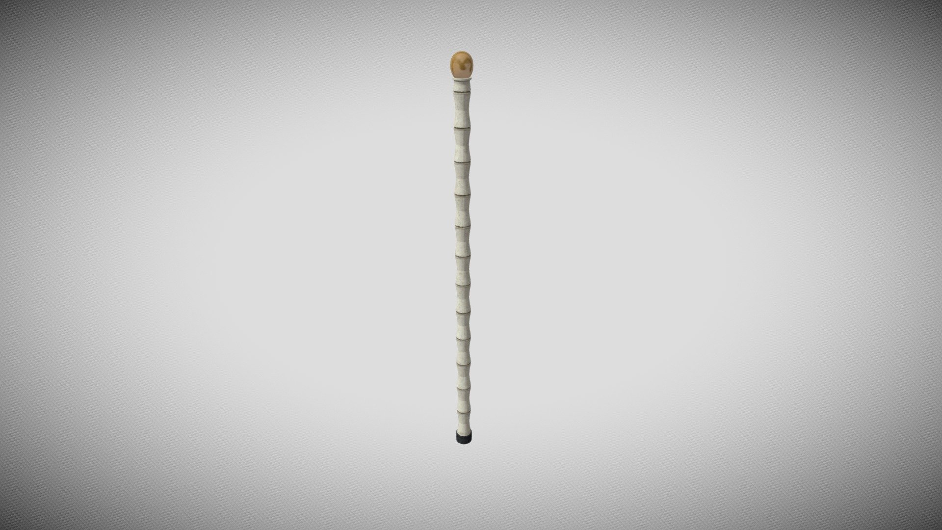 3D recreation of John Hammond's cane from Jurassic Park. The cane features a piece of polished amber with a mosquito inclusion at the top. Created for an interactive Museum Experience - John Hammond's Cane (Jurassic Park) - 3D model by niallplatt 3d model
