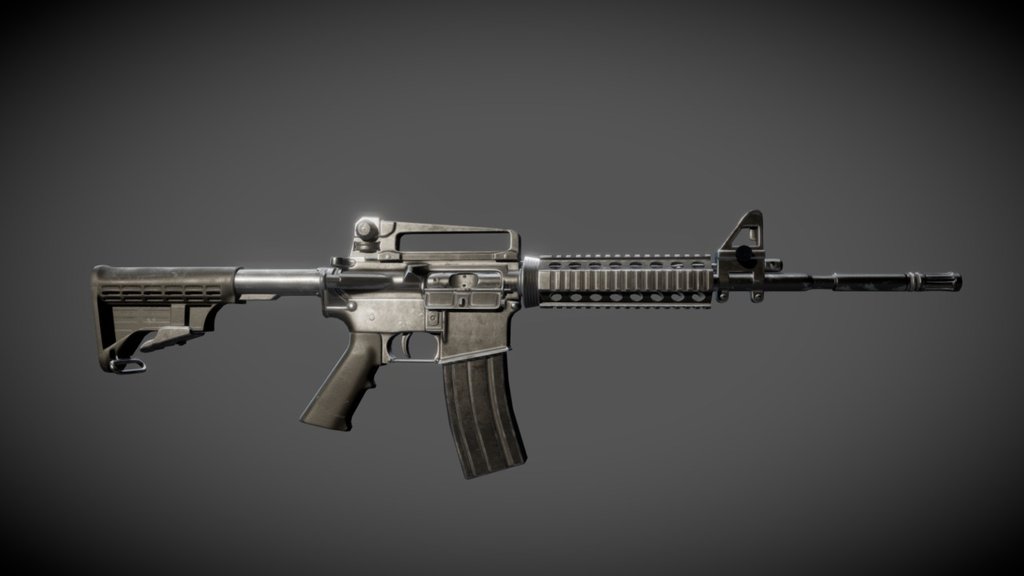 M4 carabine mdeled by http://krycek.artstation.com/portfolio/xm-177-low-poly?album_id=18916
Texture made by me on substance painter 2
Rendered on substance painter 2 opengl - M4 carabine - 3D model by dadolieros 3d model