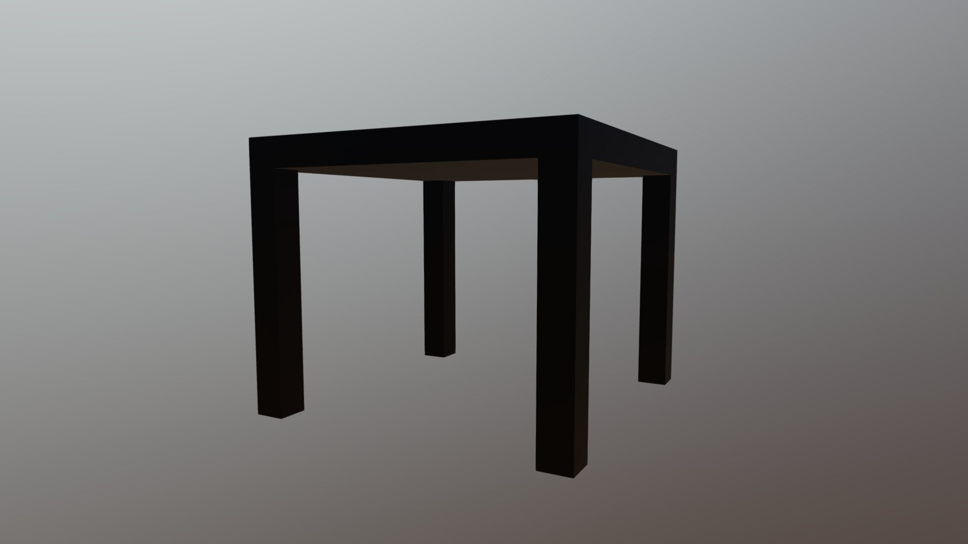 An exactly measured duplicate of the square IKEA LACK side table. (Note that it’s 10x the “actual size” using blender measurements. Divide the xyz dimensions by 10 if you want exact, or scale all 3 to 0.1) - IKEA LACK Side Table - 55x55x45cm - 3D model by HairMetalAddict 3d model
