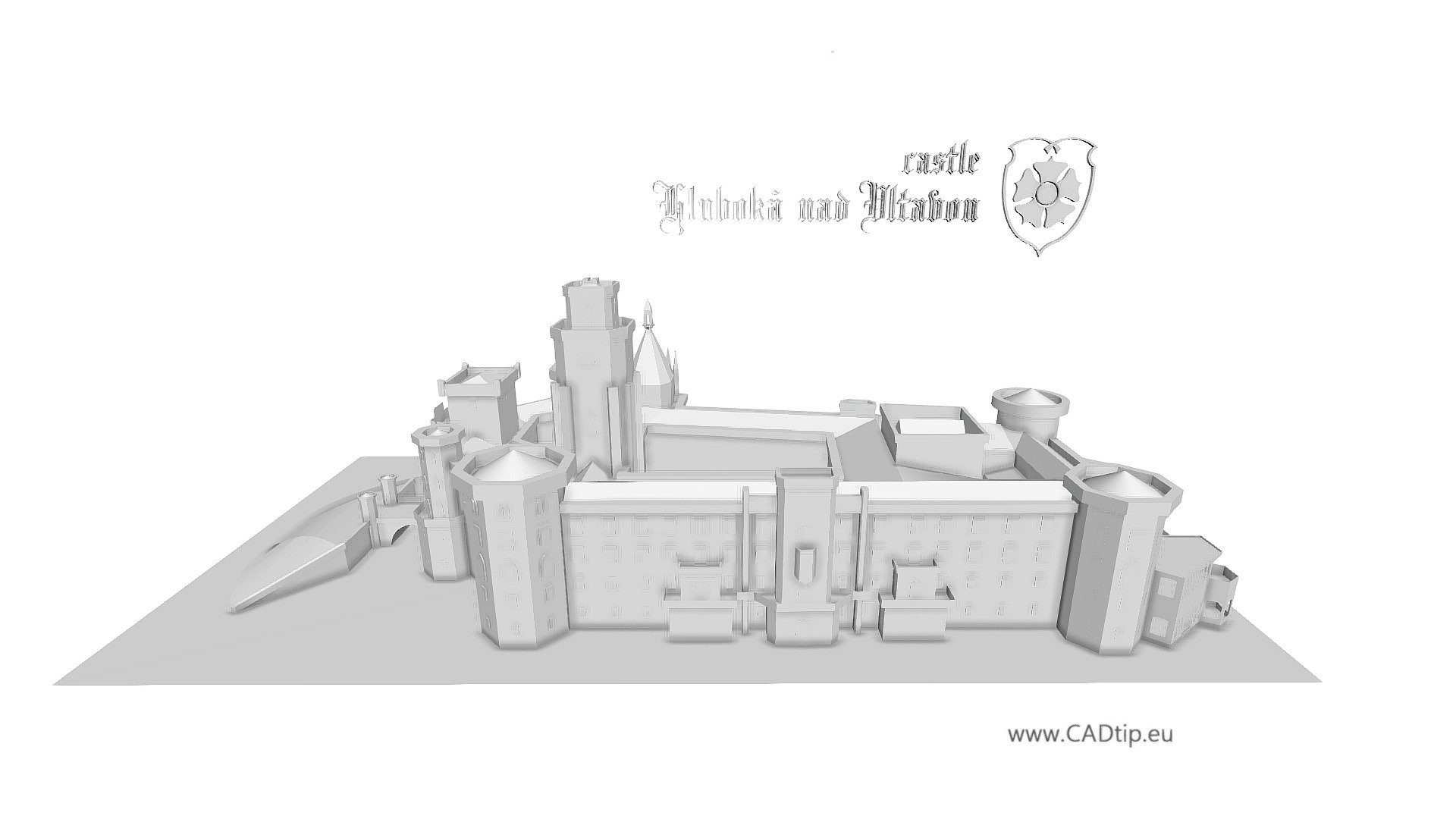 More: http://marek.cadtip.eu/ - Castle Hluboka nad Vltavou, CZ - 3D model by Mar.K 3d model