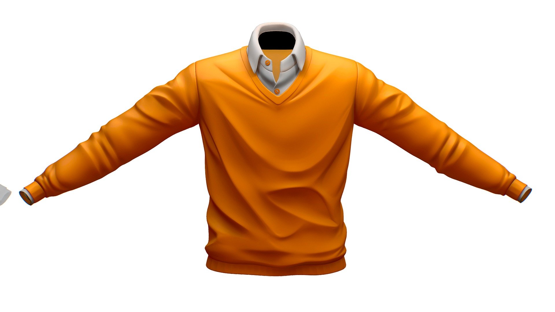 Cartoon High Poly Subdivision Sweater Orange. 

No HDRI map, No Light, No material settings - only Diffuse/Color Map Texture (4048x4048) 

More information about the 3D model: please use the Sketchfab Model Inspector - Key (i) - Cartoon High Poly Subdivision Sweater Orange - Buy Royalty Free 3D model by Oleg Shuldiakov (@olegshuldiakov) 3d model