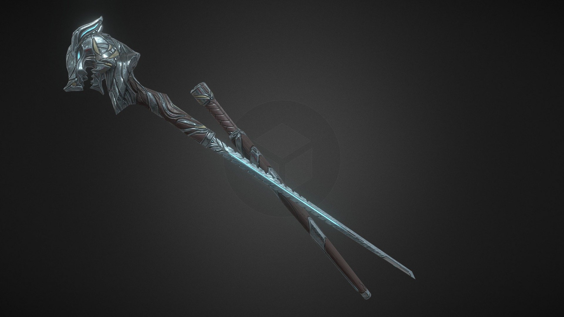 I created a 3D model off a cool concept done by Liger Inuzuka.

Link to concept - https://www.deviantart.com/liger-inuzuka/art/Warframe-Tenno-Cane-Sword-Concept-551037386 - Warframe [Sword Cane] - 3D model by blazingcobalt 3d model