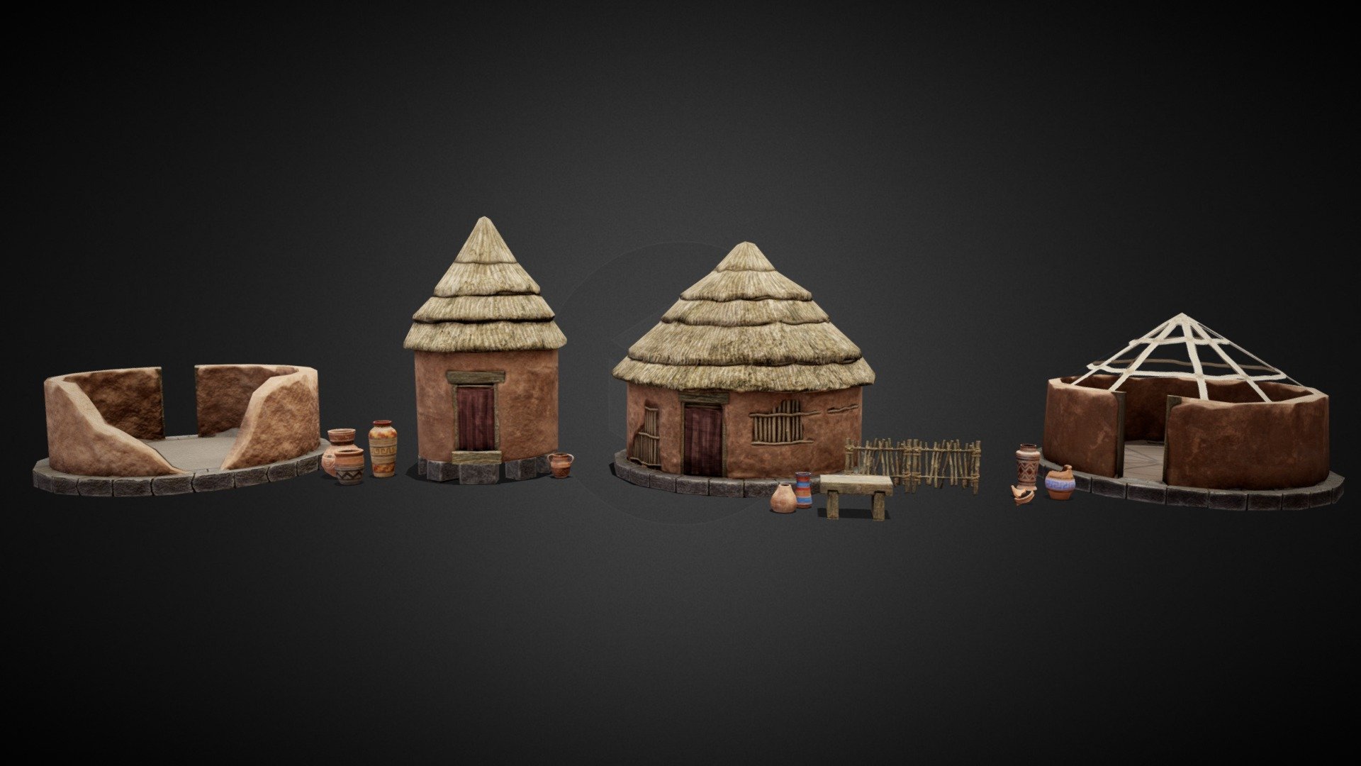 Assets was made for second AZTLAN location in the mobile game Wild Hunt for Ten Square Games. Sculpture made in Zbrush, retopology and uv-mapping in Blender, textures in Substance Painter 3d model
