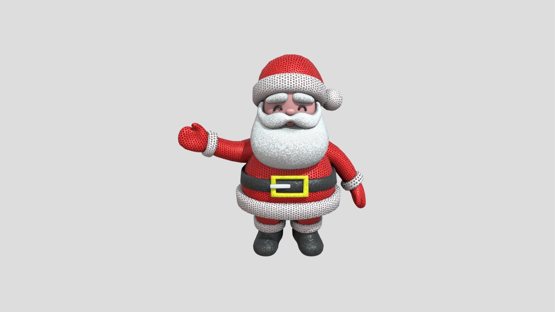 Santa Claus to celebrate Xmas with family, friends and colleagues. Only on the bicoco iOS app 3d model