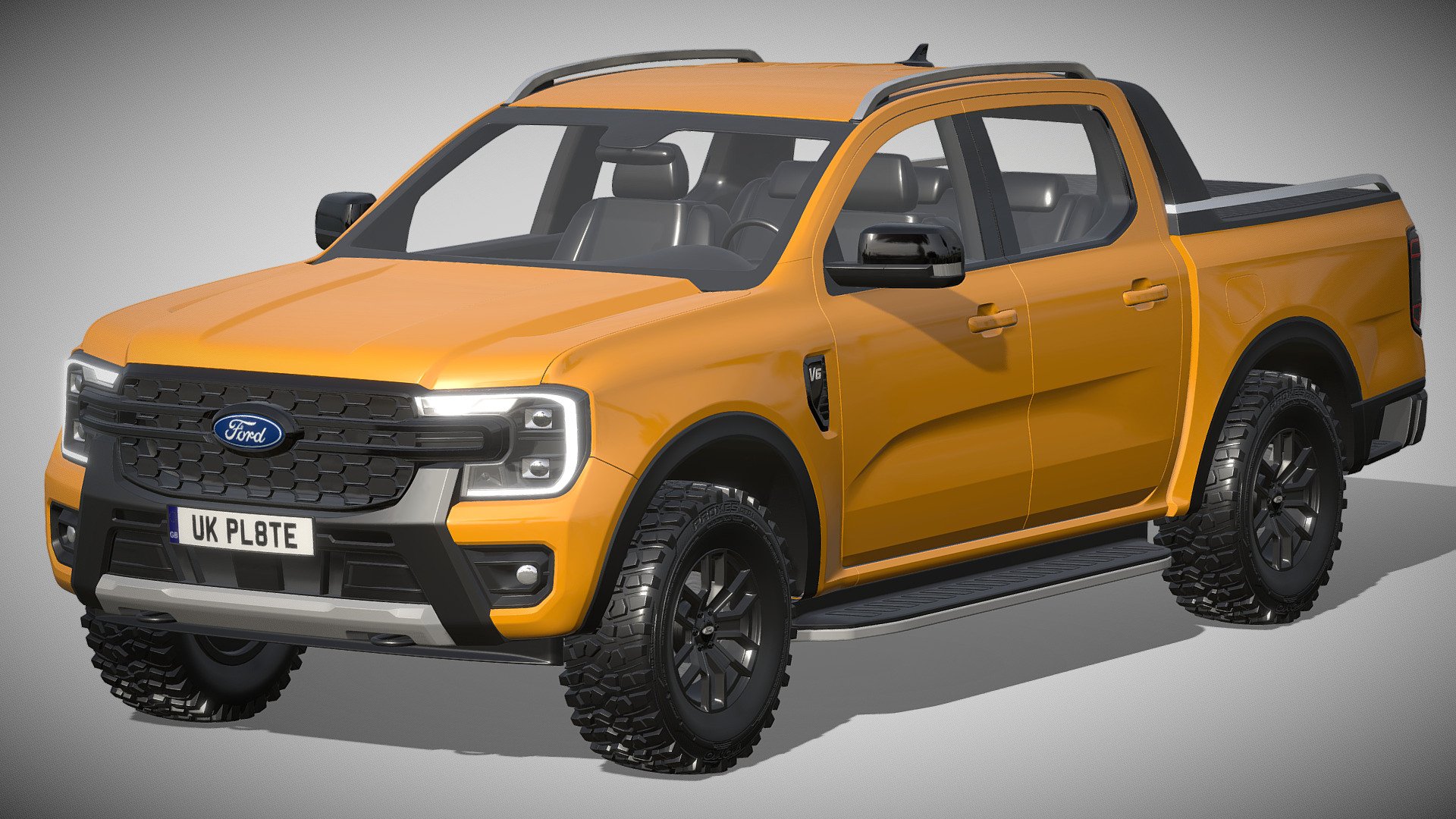 Ford Ranger Wildtrak 2023

https://www.ford.com.au/showroom/future-vehicle/next-gen-ranger/wildtrak/

Clean geometry Light weight model, yet completely detailed for HI-Res renders. Use for movies, Advertisements or games

Corona render and materials

All textures include in *.rar files

Lighting setup is not included in the file! - Ford Ranger Wildtrak 2023 - Buy Royalty Free 3D model by zifir3d 3d model