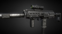 GSDe 35 submachine, pistol, mp7, weapon, gun
