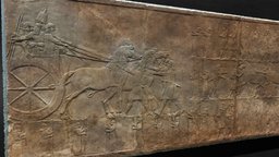 Lion hunt from Assyria (645-635 bC)