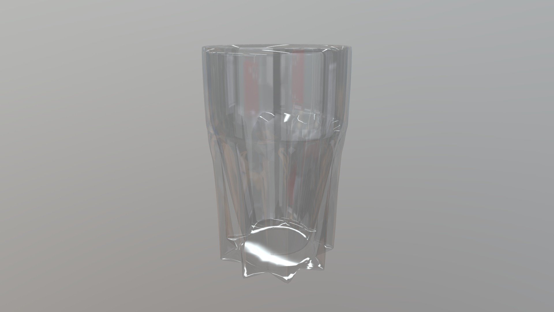 I made this glass cup today, so that I could get a could items uploaded to sketchfab. I am basically trying to get better at 3D modelling using C4D, by measuring the items in front of me at the time and practicing material lighting on them.

Hopefully I get to bigger models and I can teach myself to use texturing better 3d model