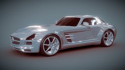 Mercedes SLS AMG supercar 2011 transportation, gamedesign, supercar, sportscar, gamedev, mercedes, autos, gamedevelopment, supercars, blender3dmodel, germancar, mercedes-amg, b3d-blender-blender3d, automobiles-auto-automotive
