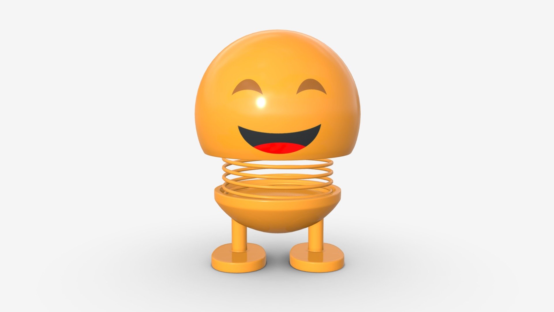 Car spring toy figure 01 smile happy - Buy Royalty Free 3D model by HQ3DMOD (@AivisAstics) 3d model