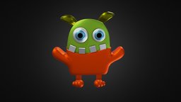 Funny Weird Monster Creature monsters, creative, alien, weird, character, cartoon, creature, monster, funny, gameready