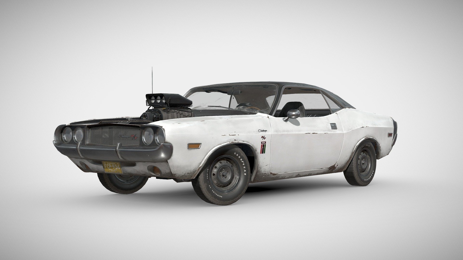 I rebuilt Black Ghost - a real historic car, but made it supercharged and coloured it white.

I tried to reach the same quality as seen in PUBG models made by Karol Miklas

Modelled in Blender, baked in Marmoset Toolbag, textured in Substance Painter, rendered in Sketchfab

Link to portfolio: https://www.artstation.com/briyataren - White Ghost - 3D model by grafdooku56 (@AlekseyKuchepatov) 3d model