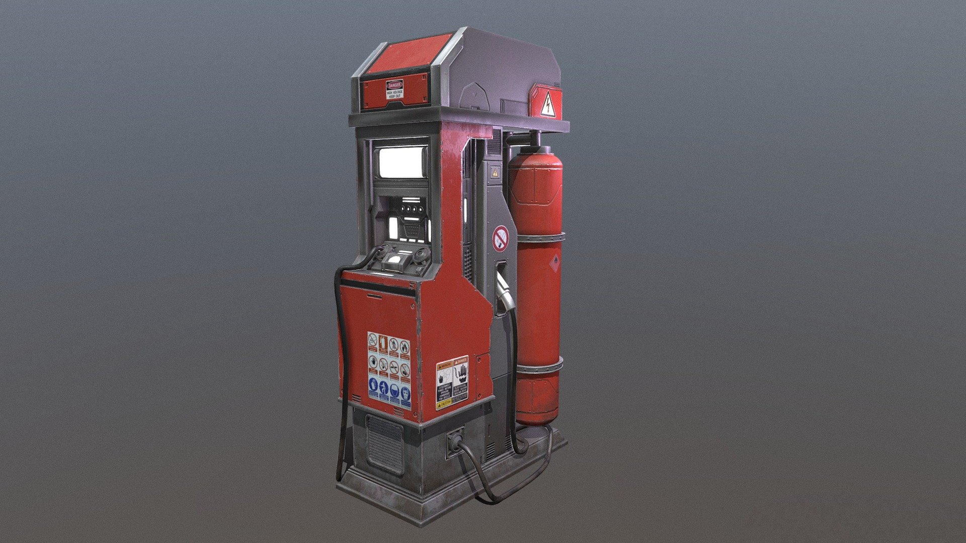 Following tutorial by Emiel Sleegers. Make 20% of work, giving 80% of result. Ready to move forward&hellip; - Gas Station - 3D model by UnicornAnton (@ivankomz10) 3d model