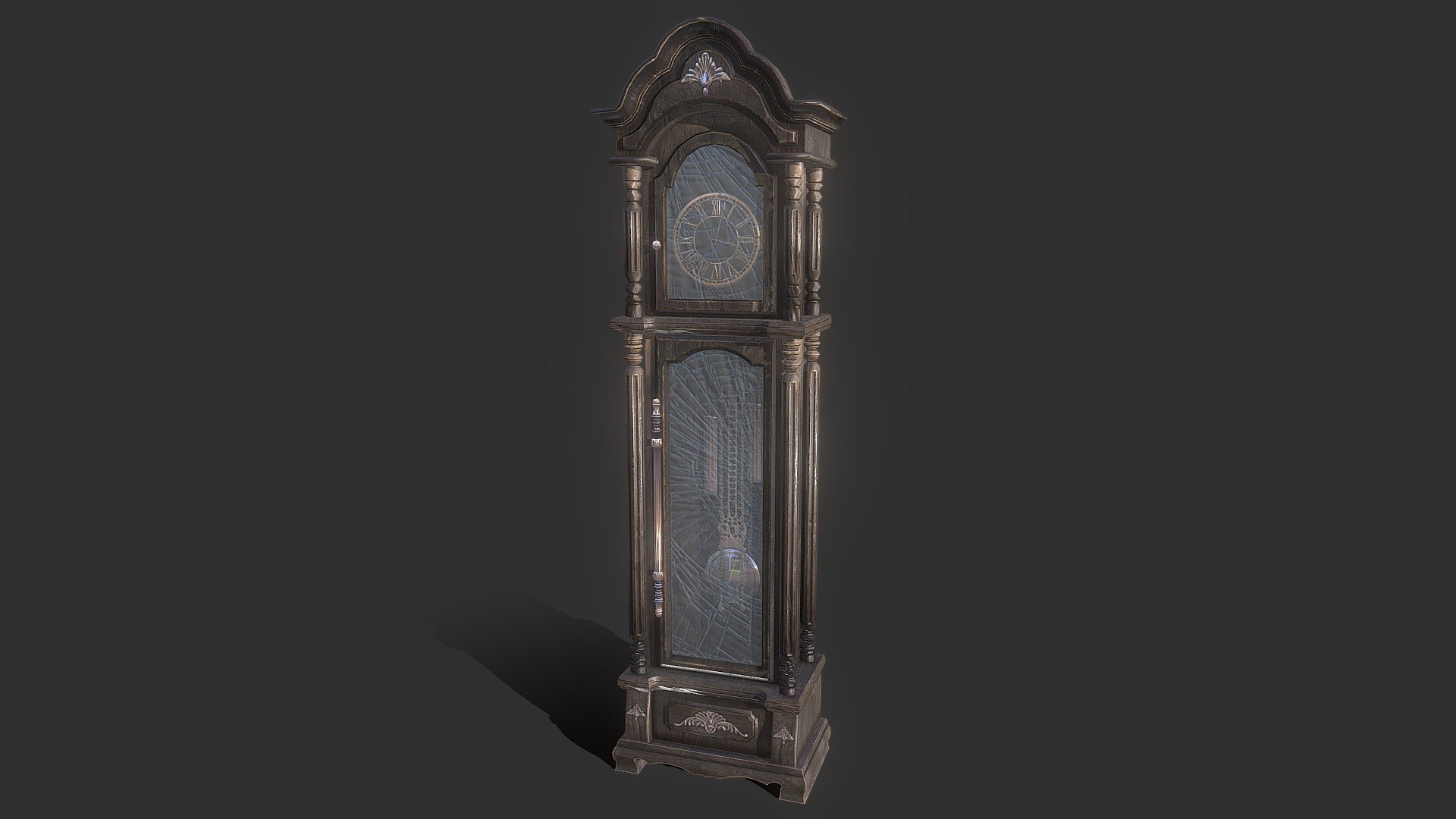 Client Project - Gothic Furniture - Floor Clock - 3D model by TonyGalindo3d 3d model
