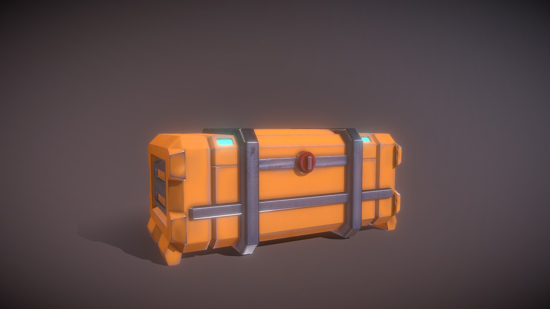 A scifi style crate used to carry industrial equipment. It features a heavy duty steel body with reinforced metal bars to secure its contents.




PBR Metallic Rough workflow.

Object created using Blender and Quixel Mixer.

Source files also included.
 - Scifi Crate - Buy Royalty Free 3D model by Doverlock 3d model