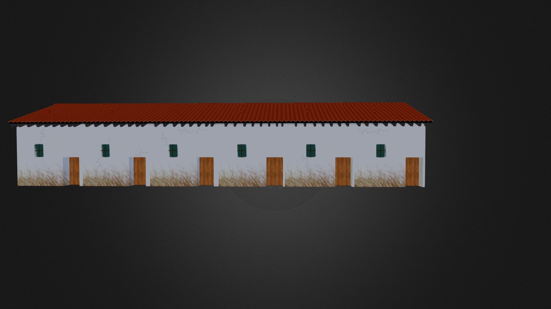 This is a roman Barracks from the ancient roman times they held up to 80 men including commander 3d model