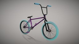 "Purple Age" Bmx Bike bike, photorealistic, realistic, substancepainter, 3d, 3dsmax