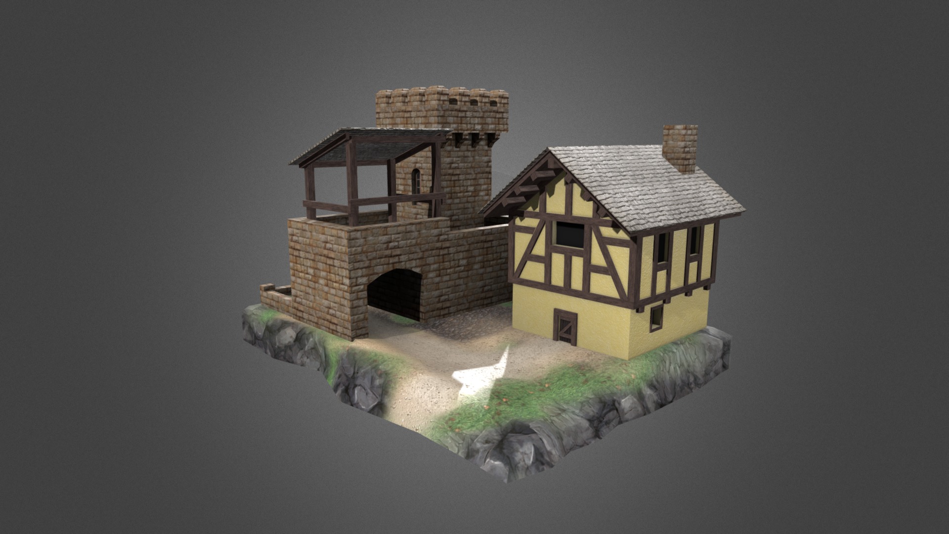 Low poly game-ready 3d model of a Medieval Townhouse

Download: http://gamedev.cgduck.pro - Medieval Townhouse - 3D model by CG Duck (@cg_duck) 3d model