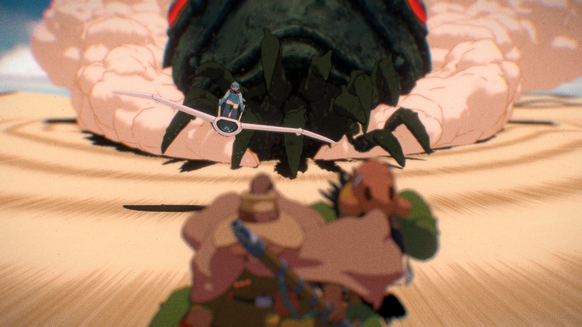 This is the 4th 3D model of Nausicaa.

This time I created Nausicaä and Yupas to escape from Ohmu's pursuit.
We hope that you will ride Kui and feel the enormous size and terror of Ohmu.

My project is still going on.... 3d model