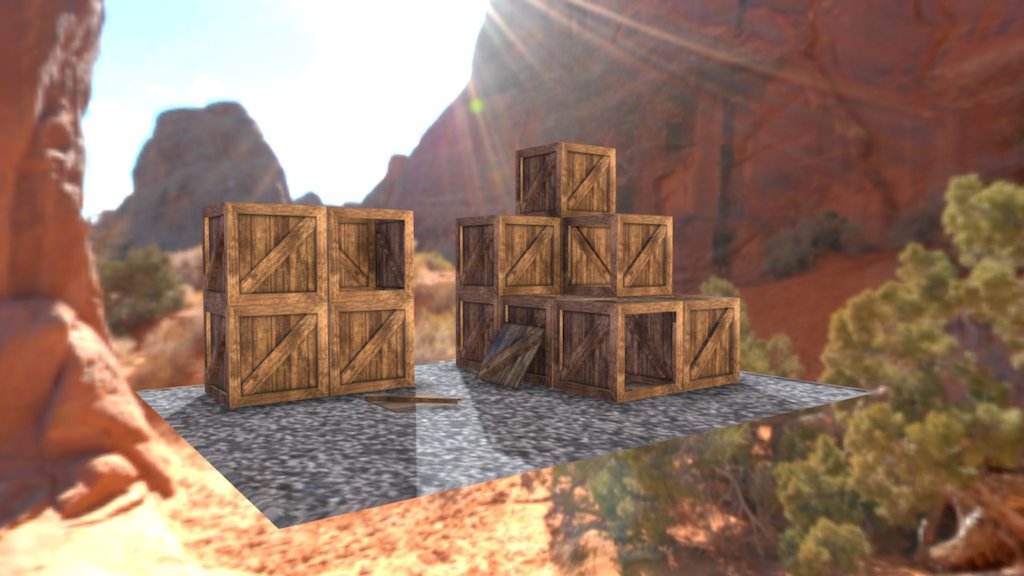 Here are a few cargo crates created in 3ds Max
Enjoy

If you would like me to create your something unique please contact me - Wooden Cargo Crate - Download Free 3D model by Omer.S 3d model