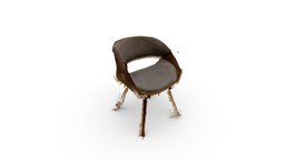 Chair modern, midcentury, 3dscannerapp, 1scanaday